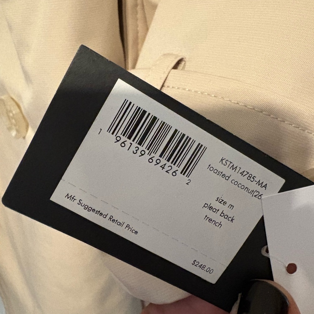Kate Spade Classic Beige Trench Coat - Picture 6 of 9